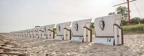 Strandkörbe im Resort Weissenhaus